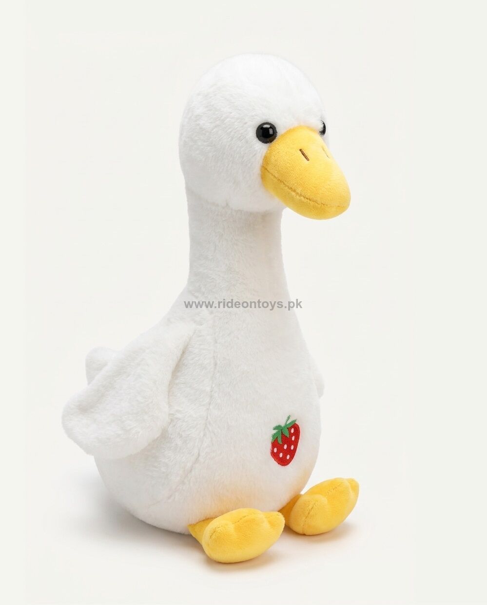 Cute Duck Plush Soft Toy with Strawberry Patch for Kids ( 10" or 25cm )