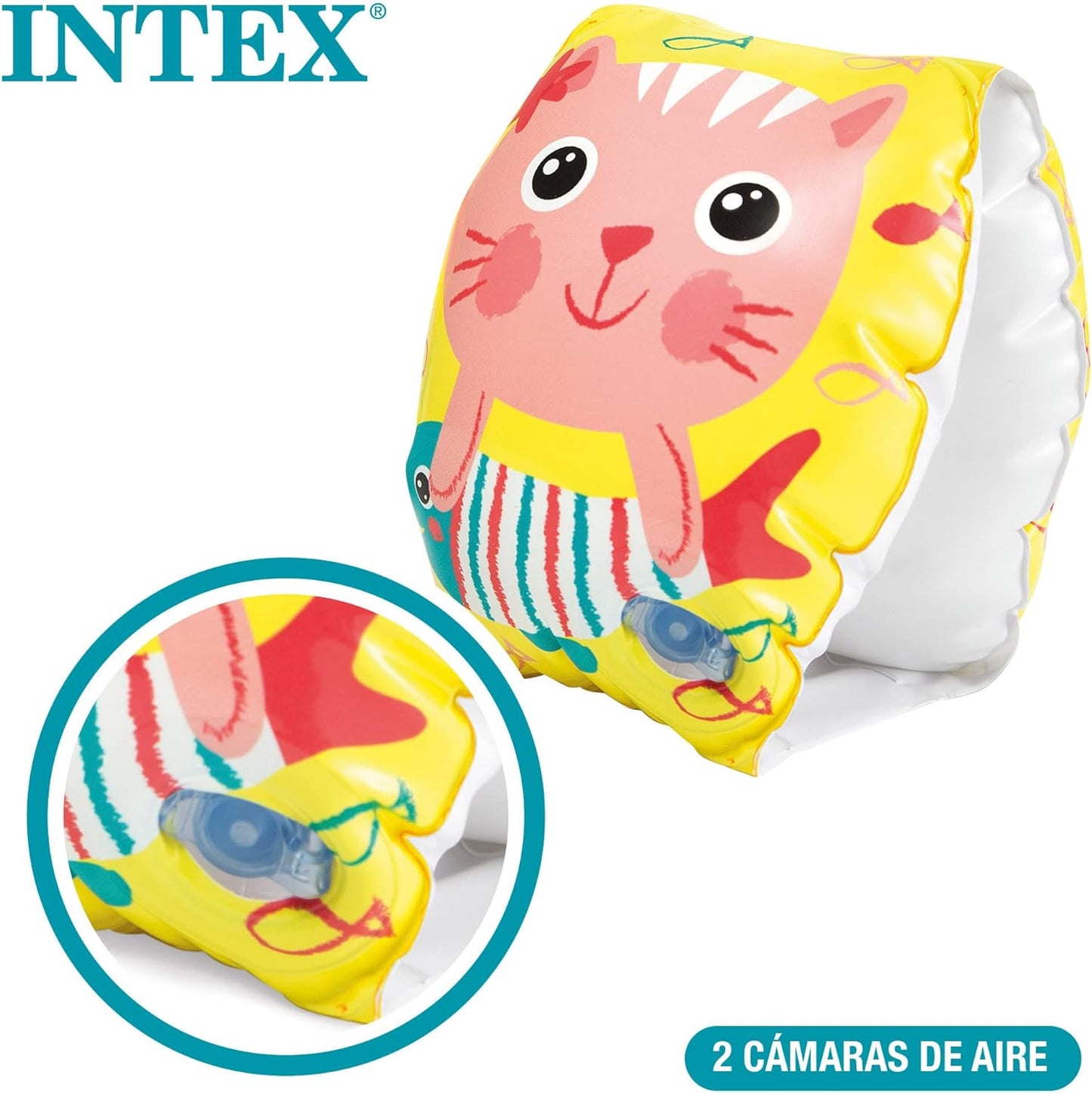 Intex Happy Kitten Arm Bands - Splish-Splash Fun for Little Ones (6-36 Months)