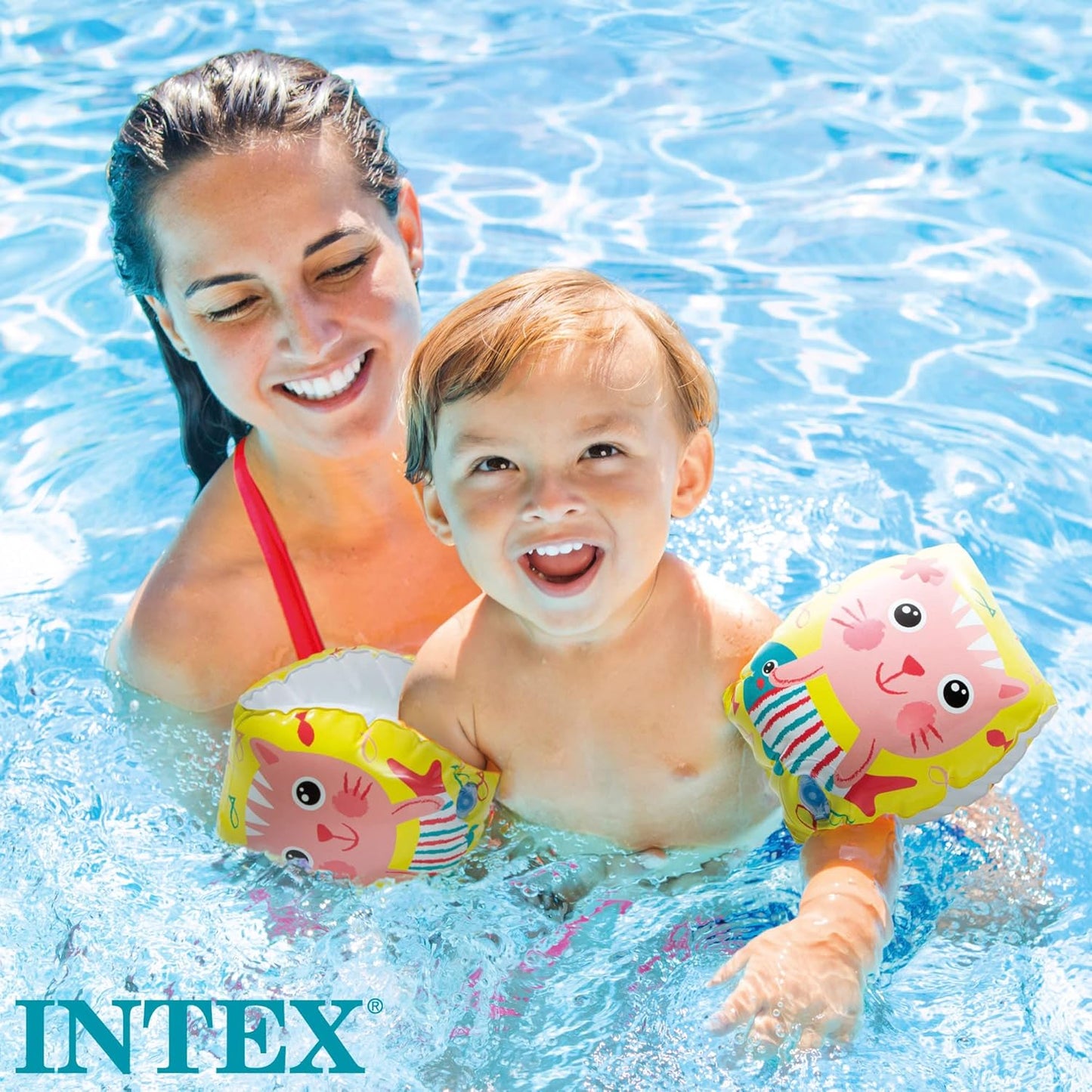 Intex Happy Kitten Arm Bands - Splish-Splash Fun for Little Ones (6-36 Months)