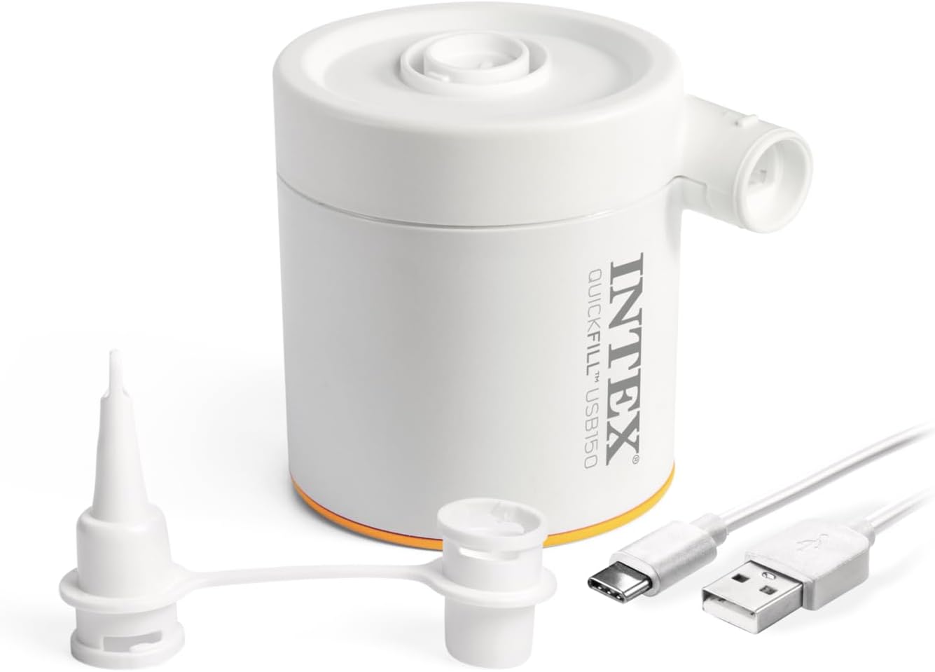 Intex TruAire TPU Luxury Camping Mattress: Fiber-Tech Technology – Puncture-Resistant Laminate – QuickFill USB Air Pump Included – Lightweight Carry Bag Included – 8.5in Mattress Height
