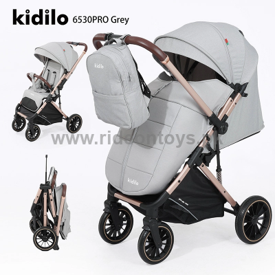 Kidilo Stroller Large Size with Foot Cover & Diaper Bag  15Kg Weight Capacity