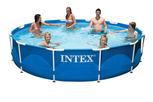 NTEX 12ft X 30 in Round Metal Frame Pool ( 366 cm X  I76 cm )