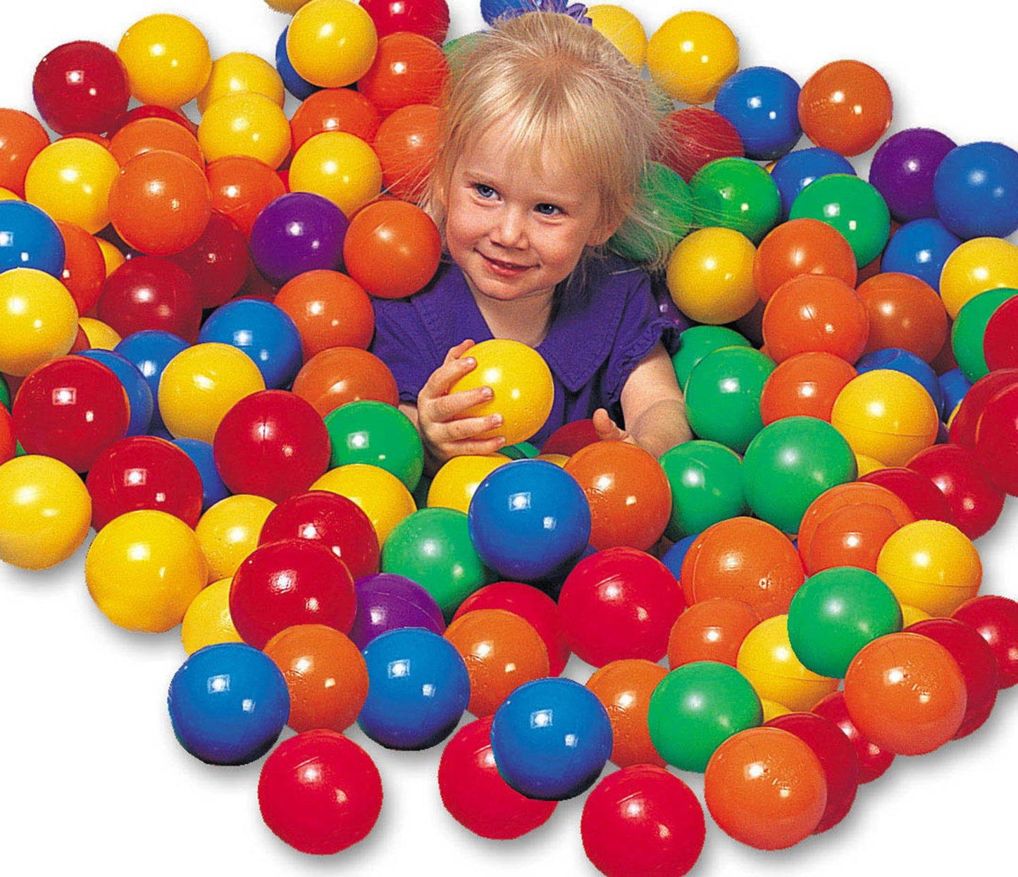 INTEX Ball Toyz Fun Ballz (3.8") 8CM X 100 Pcs Plastic Balls Bag