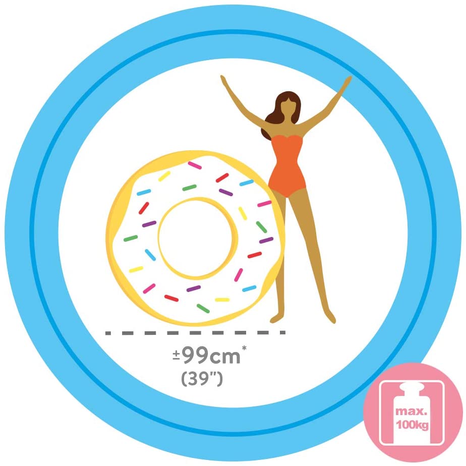 INTEX Sprinkle Donut Swim Tube 39" (99cm x 25cm)
