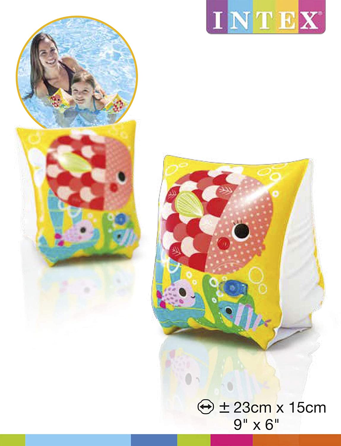 INTEX Aqua Arm Bands ( 9" x 7" ) Ages 3-6 Years