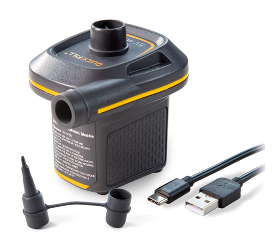 INTEX Quick Fill Mini Air Pump USB Powered ( 4.25" x 4.25" x 3" )
