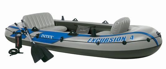 INTEX Excursion 4 Boat Set for 4 Persons