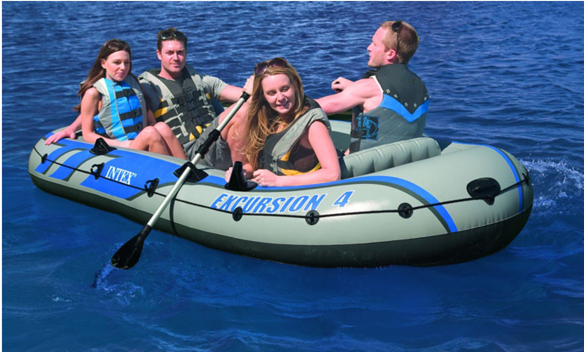 INTEX Excursion 4 Boat Set for 4 Persons