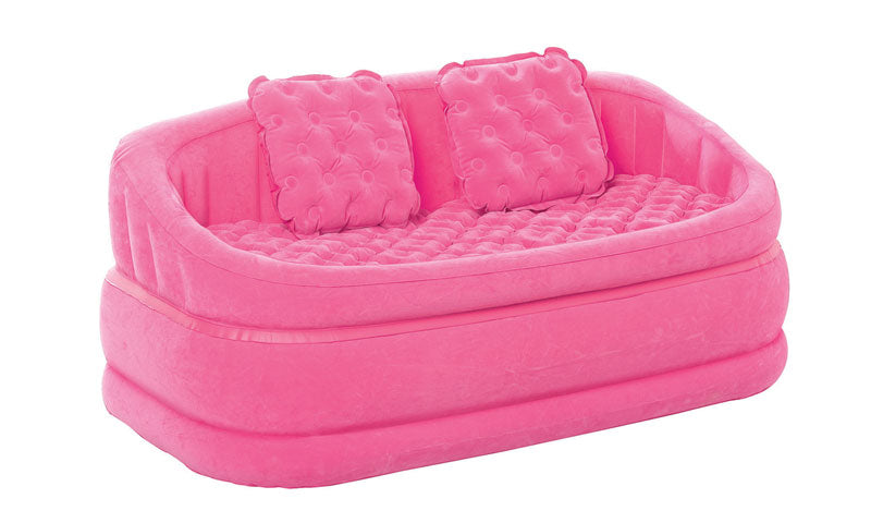 INTEX Cafe Love Seat For 2 Person With Waterproof Flocked Surface & 2 Cushion 62" x 34" x 27"
