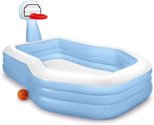 INTEX Swim Center Shootin Hoops  Family Pool, for Ages 3+ 101 x 74 x 51 inches